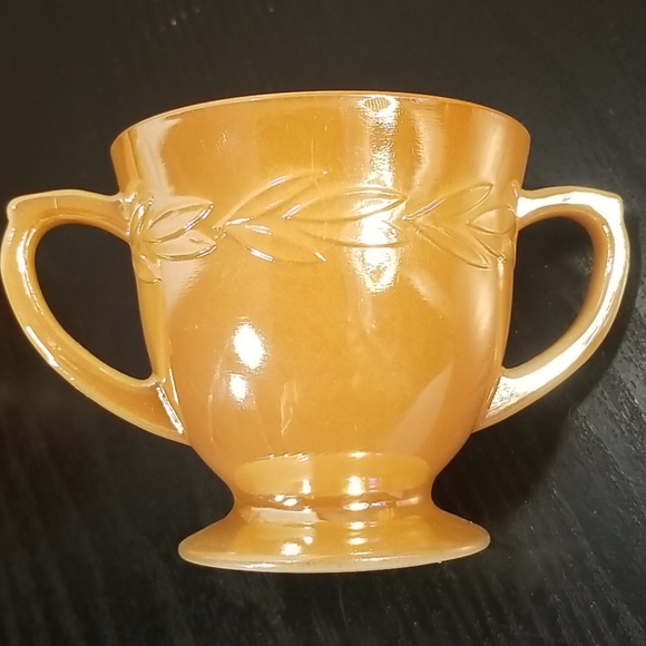 Mid Century Peach Lustre lot - Picture 9 of 12